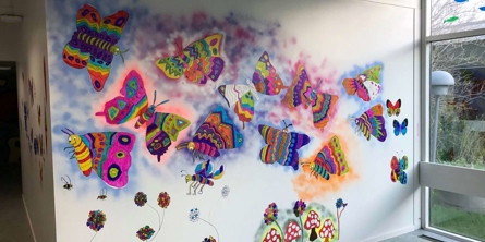 Sommerfugle på væggen - Skjoldhøjskolen